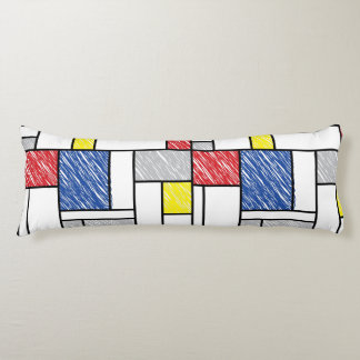Cojín Garabatos minimalistas de Mondrian De Stijl Arte m