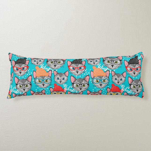 Cojín Gato en el gorra (Anverso)