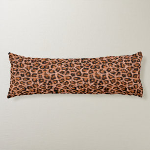Cojín Gato Leopardo Jaguar Patrón Pelaje Marrón