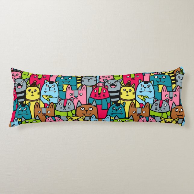 Cojín Gatos y gatos (Anverso)