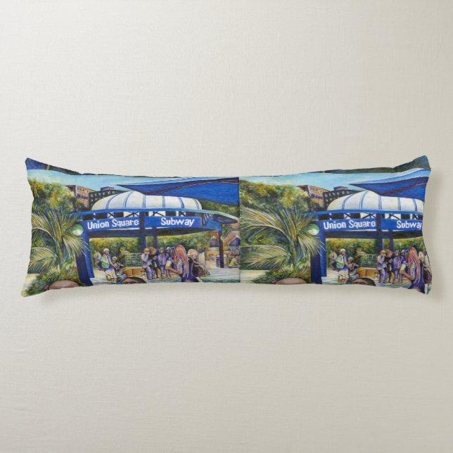 Cojín Gente apasionada jugando en el parque, Nueva York (Anverso)