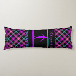 Cojín Gimnasia Beam Pink Morple Verde azulada Tartán