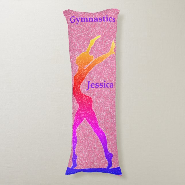Cojín Gimnasia Pink Sparkle Balance Bebe Pillow Cuerpo (Frente vertical)