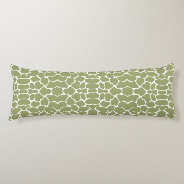 Cojín Girafa del Safari Verde (Anverso)