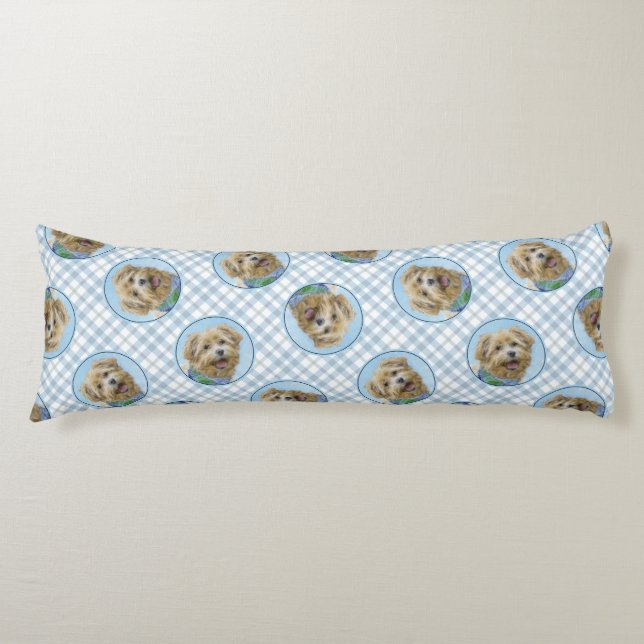 Cojín Glen de Imaal Terrier Pintando Arte Perro Original (Anverso)