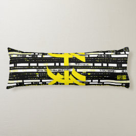 Cojín Glossy Pink Donut with Dark Sprinkles