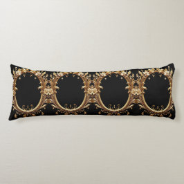 Cojín Golden Floral Ornate Body Pillow