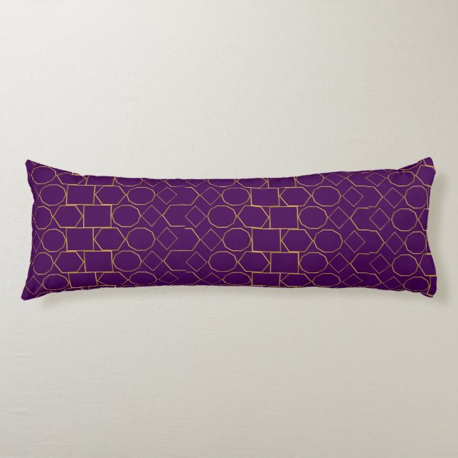 Cojín Golden Geometric Pattern (Anverso)