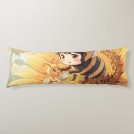 Cojín Goldene Hummel im Blütentanz.7