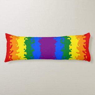 Cojín Gracioso Boho Resumen Bandera del Orgullo Gay Rain