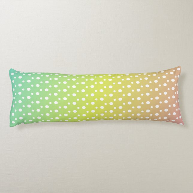 Cojín Gradiente de burbuja arco iris (Reverso)