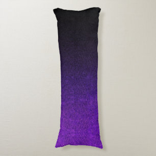 Cojín Gradiente de Purpurina morado y negro