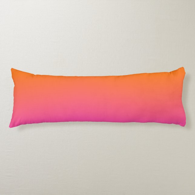 Cojín Gradiente naranja y rosa (Anverso)
