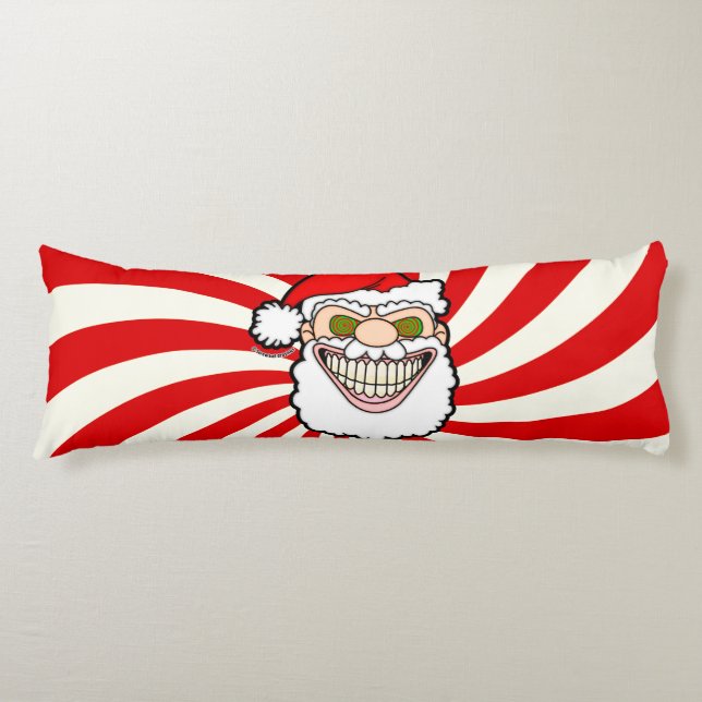 Cojín Gráficos Dementes de Santa Claus (Anverso)