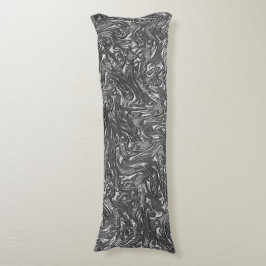 Cojín Grafito gris curvado textura áspera