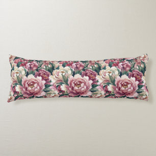 Cojín Grandmillennial Peonies Mauve Polvoriento