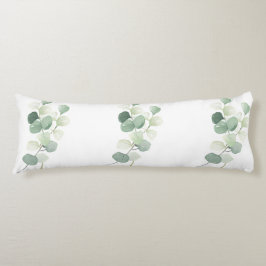 Cojín Green Eucalyptus Pastel Leaves Duvet Cover