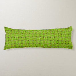 Cojín Green Geometric Floral Pattern Body Pillow