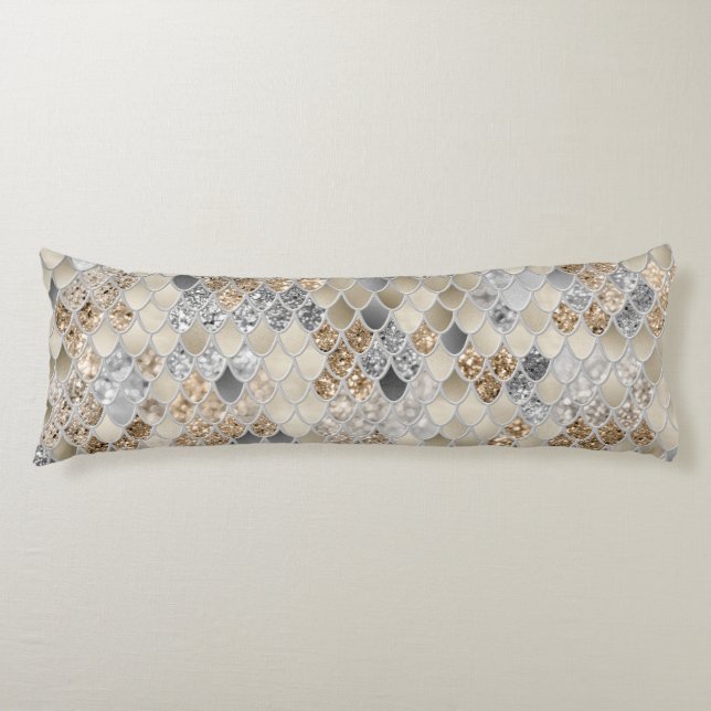 Cojín Gris dorado Sirena Escales Glam #1 (Anverso)