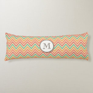 Cojín Grunge arcoiris Zigzag Chevron Stripes