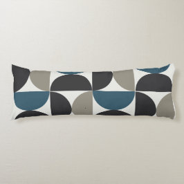 Cojín Gunmetal Gris Azul Moderno De Mediano Siglo