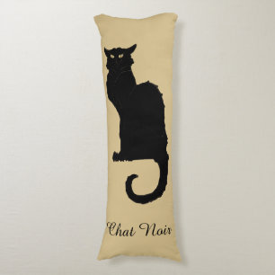 Cojín Halloween Vintage, Gato Negro Art Nouveau Espeluzn