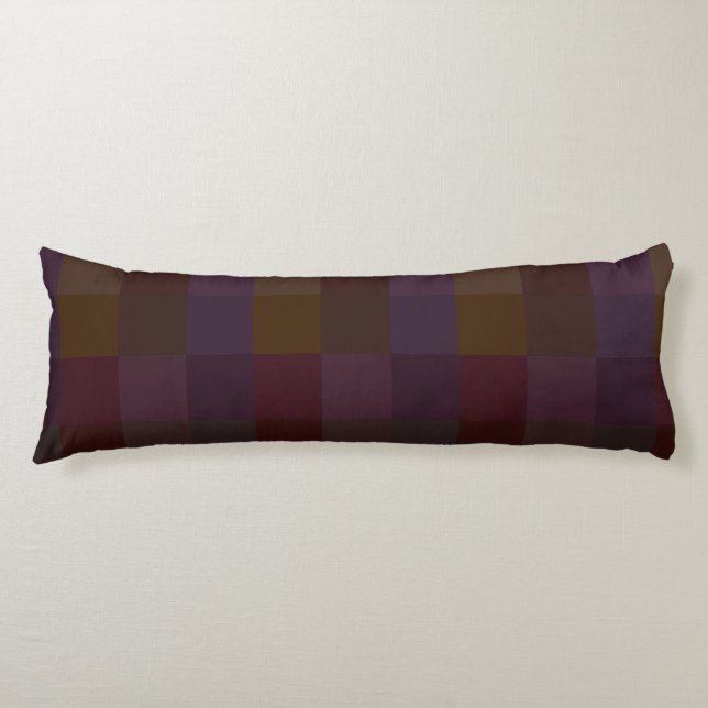 Cojín HAMbyWG - Verificadores de púrpura, oro y ciruelas (Anverso)