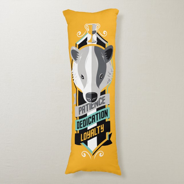 Cojín Harry Potter | HUFFLEPUFF™ House Travelodge Sigil (Frente vertical)