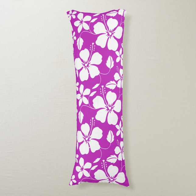 COJÍN HAWAIIAN HULA (HIBISCUS) RASPBERRY (Frente vertical)