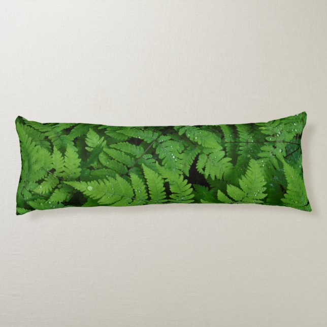 Cojín helado bracken con gotas de lluvia, estado de Wash (Reverso)