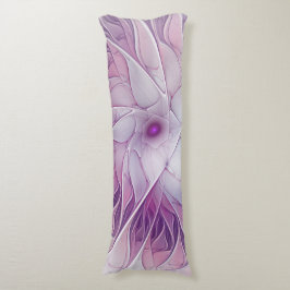 Cojín Hermosa Flor Rosa Moderna Resumen Arte Fractal