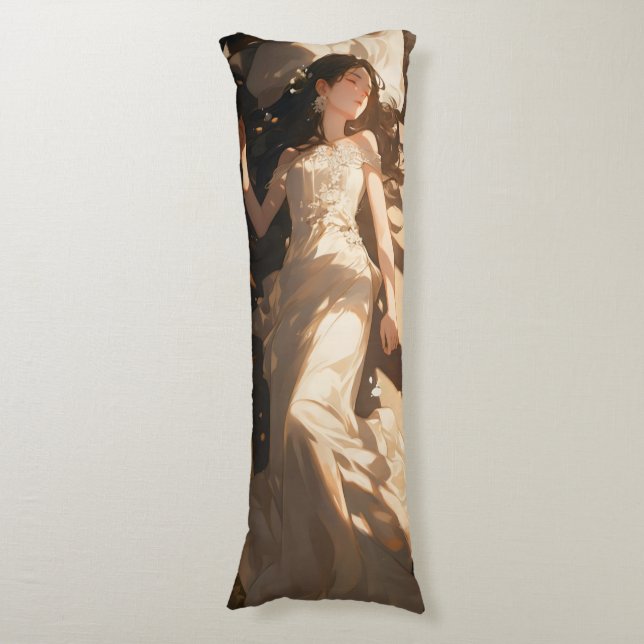 Cojín Hermosa Novia Dormida Anime (Frente vertical)