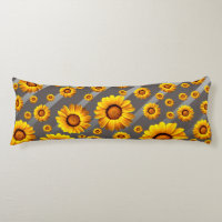 Hermosas flores amarillas sobre rayas grises y pla