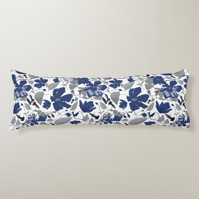 Cojín Hermoso patrón de acuarela floral de clematis vine (Anverso)