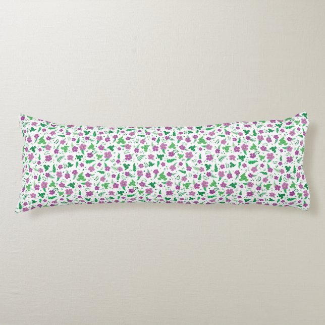 Cojín Hibiscus púrpura (Anverso)