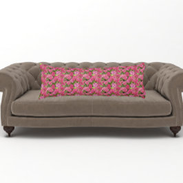 Cojín Hidrangea rosa Blooms Patrón floral