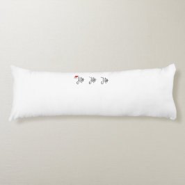 Cojín Ho Ho Ho Ho con un sombrero rojo de santa