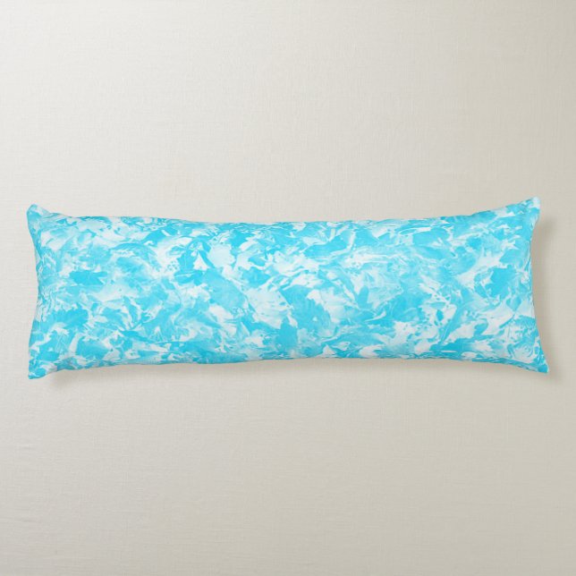 Cojín Hojas azules de hielo (Reverso)