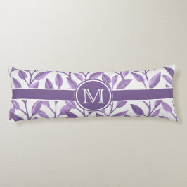 Cojín Hojas moradas oscuras personalizadas