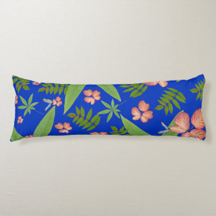 Cojín Hojas tropicales en azul