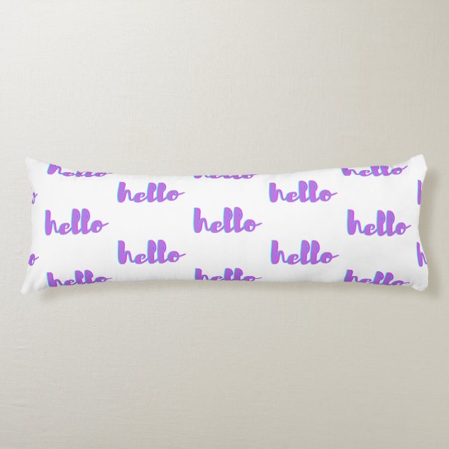 Cojín Hola Pastel Reversible Body Pillow (Anverso)