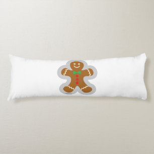 Cojín Hombre De Gingerbread Haciendo El Ángel En La Niev