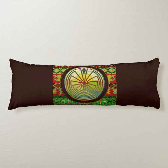 Cojín HOMBRE EN EL MAZE paisaje + tu entorno (Anverso)