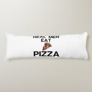 COJÍN HOMBRES REALES COMEN PIZZA
