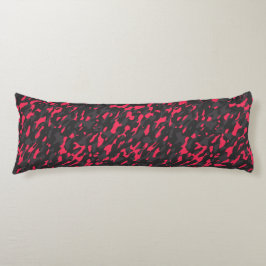 Cojín Hot pink Black Purple Camo Abstract