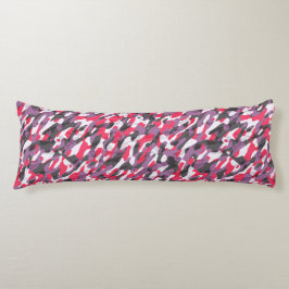 Cojín Hot pink, purple and black camo abstract