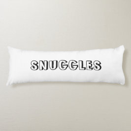 Cojín "Huggings" blanco negro