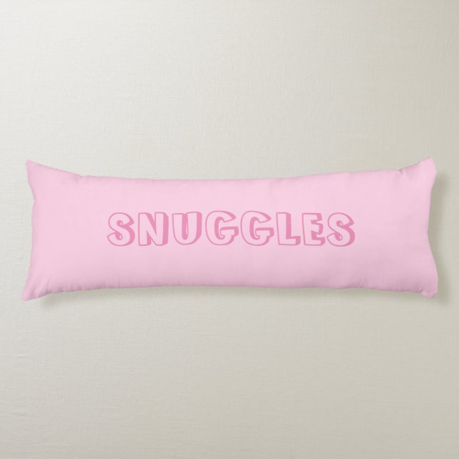 Cojín "Huggys" rosa claro (Anverso)