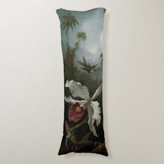 Cojín Hummingbirds y Orquídea Blanca por Martin J. Heade