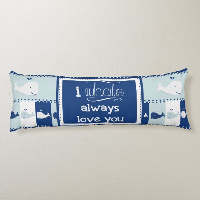 Cojín I de la ballena amor siempre usted (Reverso)